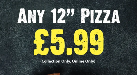 NEW!  12” Pizza Deal