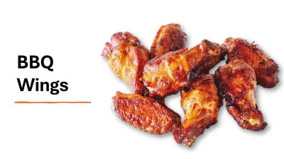 4 BBQ Chicken Wings
