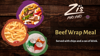 Zi's Beef Wrap Meal