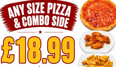 Any Pizza Any Size and a Combo Side