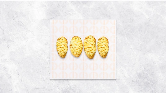 4 Cheesy Garlic Bread Slices (V) - Milkshakes Collection in Chadwell Heath RM6