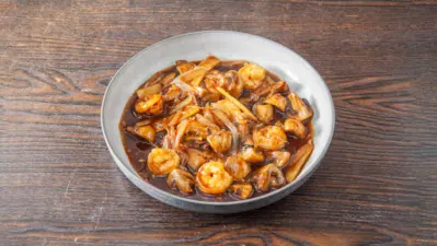 King Prawns with Mushrooms