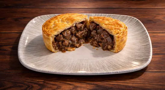 Steak & Kidney Pie - Chips Delivery in Woodside LU1