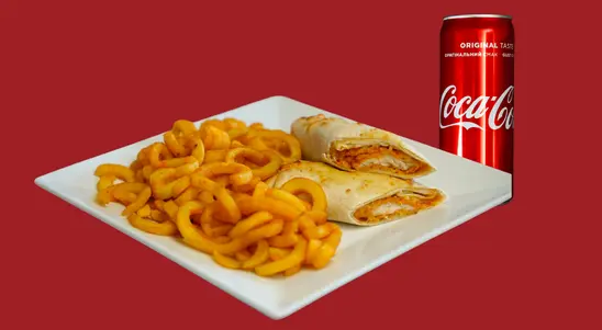 Chicken Goujons Roll Meal with Cheese