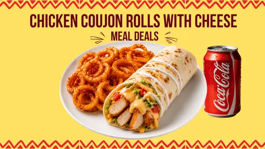 Chicken Goujons Roll Meal with Cheese