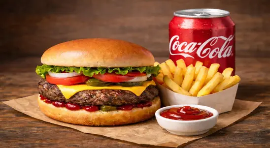 1/4 Beef Burger Meal