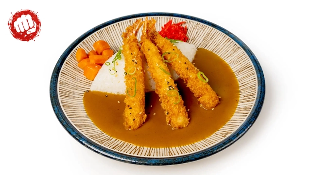 PRAWN KATSU CURRY WITH RICE