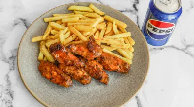 Grilled Peri Peri Wings Meal - Collection Only