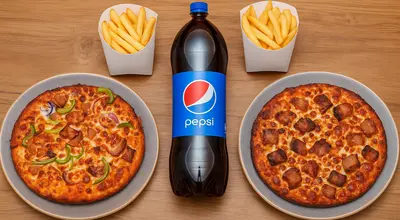 2 Large Pizzas & 2 Sides