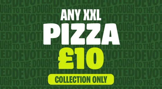 Any XXL Pizza £10