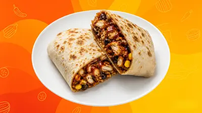 Hot BBQ Burrito  (original style, toasted)