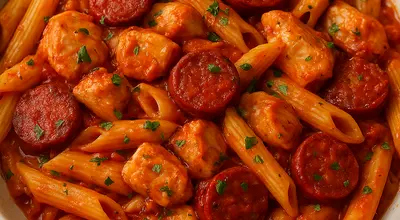 Chorizo Chicken Pasta
