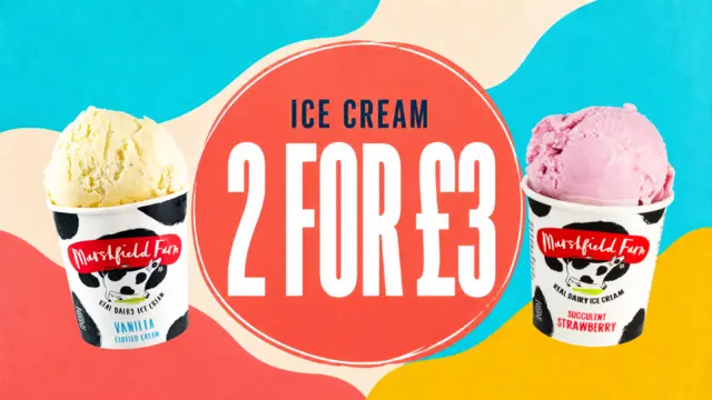 2 Ice Creams for £3