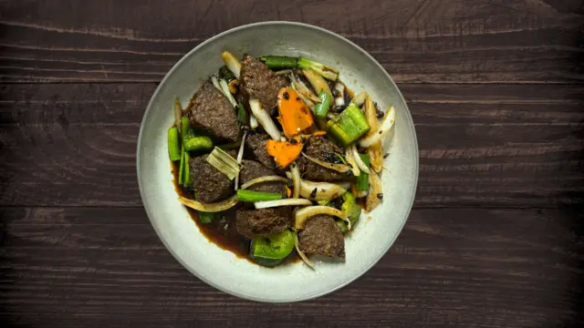 Vegan Beef with Black Bean Sauce🍃