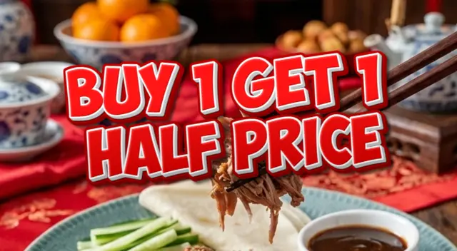 Buy 1 Get 1 Half Price