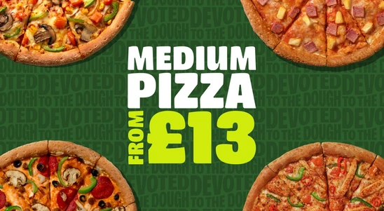 £13 Medium Pizza