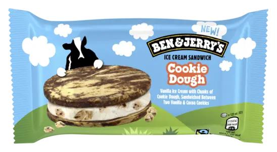 B&J Cookie Dough Sandwich