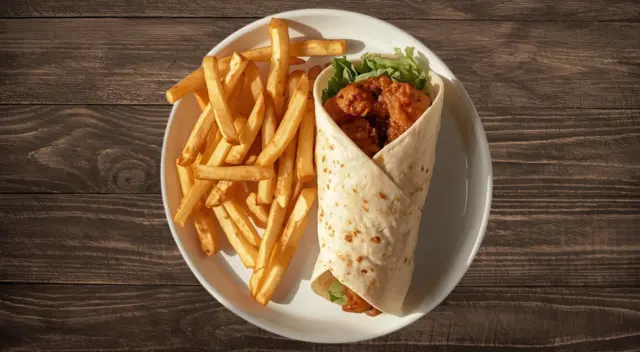 Chicken Wrap Deluxe Meal