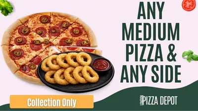Any Medium Pizza and Any Side