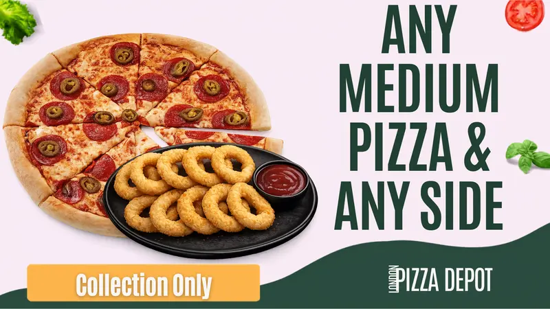 Any Medium Pizza and Any Side