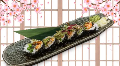 Grilled Salmon Skin Roll Maki (6pcs)