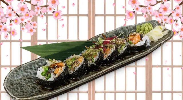 Grilled Salmon Skin Roll Maki (6pcs)