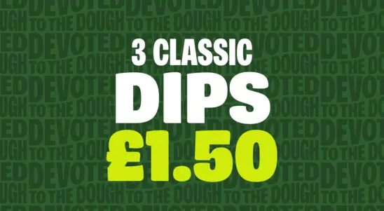 3 Classic Dips £1.50