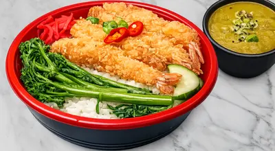 Prawn Katsu Poke Bowl