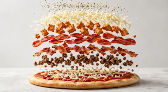 Meat Feast - Local Pizza Delivery in Higher Batson TQ8