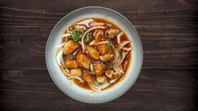 Vegan Beef with Sweet & Sour Sauce🍃