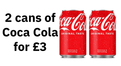 2 for £3 Coca Cola Classic