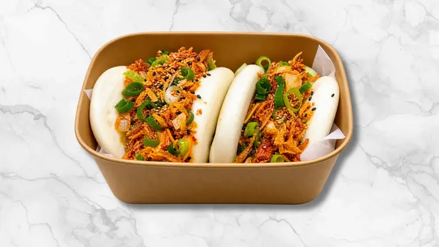 Korean Chicken Tender Bao Bun