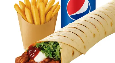 Peri Peri Chicken Wrap Meal - Collection Only
