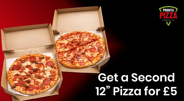 NEW! Second Pizza £5!