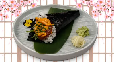 Spicy Tuna with Avocado Temaki