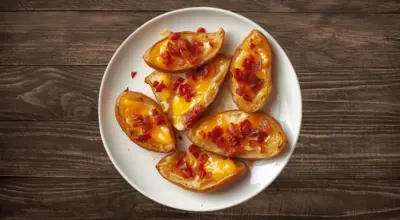 Potato Skins with Bacon & Cheese