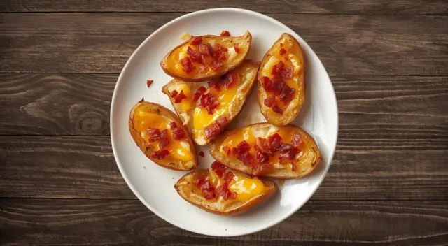 Potato Skins with Bacon & Cheese