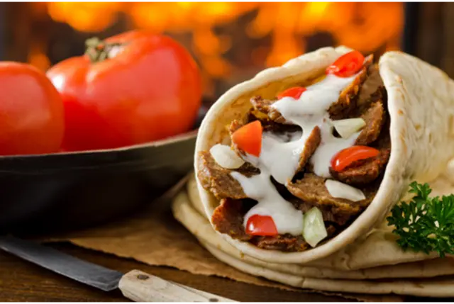 Lamb Doner Wrap
