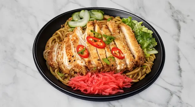 Chicken Katsu Curry Yakisoba