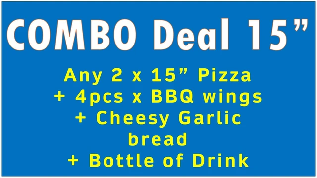Combo Meal 15"