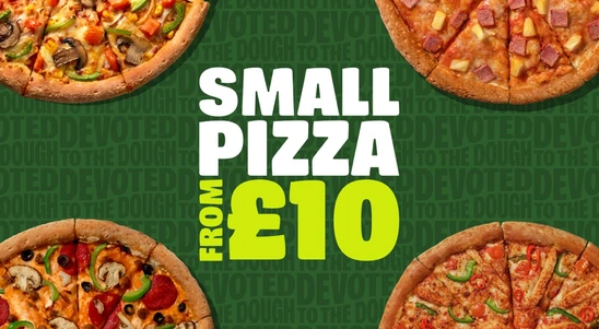 £10 Two Topping Small Pizza