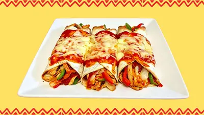 Fajita Chicken Enchiladas