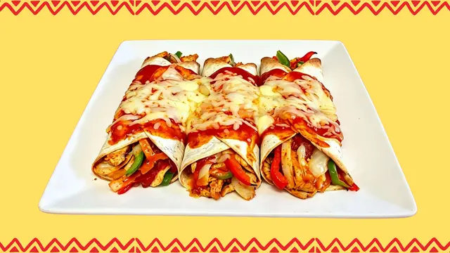 Fajita Chicken Enchiladas