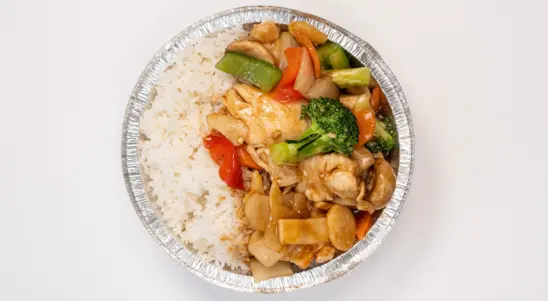 Chicken Veggie Stir Fry with Steamed  Rice - Chicken Collection in Milton OX14