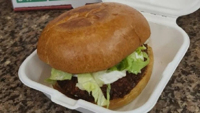 Bangkok Bad Boy Vegan Burger with Chips