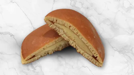 Fluffy Japanese pancake sandwich filled with sweet custard cream. — delivery in Hornchurch RM11