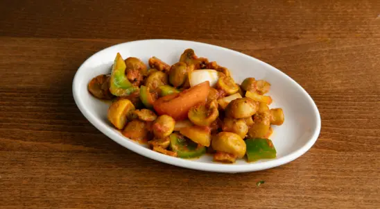 Vegan Kabuli Mushrooms 🌶 (VE) - Curry Delivery in Brook Green W6