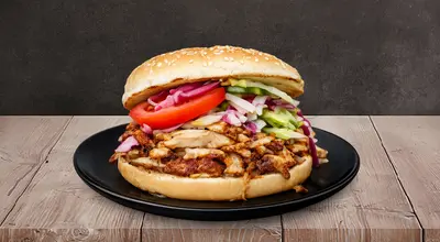 Chicken Doner In Bun Burger