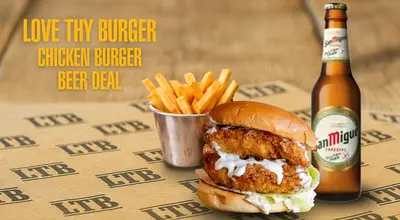 LTB Chicken Burger Beer Deal