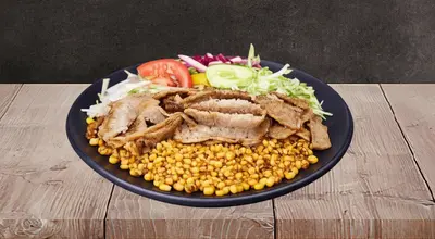 Doner Kebab On Bulgur Rice